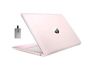 2021 HP Stream 14" HD SVA Laptop Computer, Intel Celeron N4000 Processor, 4GB RAM, 64GB eMMC flash memory, Intel UHD Graphics 600, 1-Year Office, Bluetooth, Win 10S, Rose Pink, 128GB SnowBell USB Card