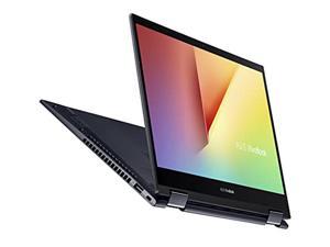 ASUS VivoBook Flip 14 Thin and Light 2in1 Laptop 14 FHD Touch Display AMD Ryzen 5 5500U 8GB RAM 512GB SSD Stylus Fingerprint Reader Windows 10 Home Bespoke Black TM420UADS52T