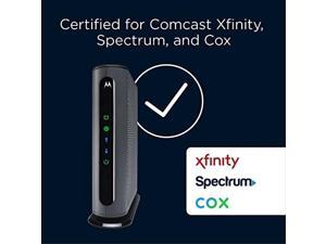 Motorola MB7420 Cable Modem + Q11 Wi-Fi 6 Router | Approved for Comcast Xfinity, Cox, and Spectrum | Separate Modem and Mesh Bundle