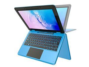 AWOW Touchscreen Laptop with Stylus 2 in 1 116 FHD BluePurple Intel 4 Core Celeron N4120 Processor Windows 11 OS 6GB RAM 256GB M2 SSD Storage Kids Convertible Laptop