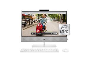 HP 27 Pavilion All-in-One PC, 10th Gen Intel i7-10700T Processor, 16 GB RAM, Dual Storage 512 GB SSD and 1TB HDD, Full HD IPS 27 Inch Touchscreen, Windows 10 Home, Keyboard and Mouse (27-d0072, 2020)