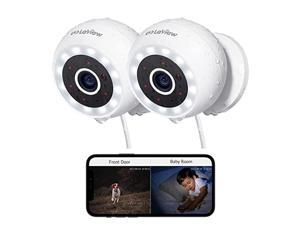LaView 4MP 2K Security Cameras Outdoor Indoor Wired,IP65, Starlight Sensor & 100 Ft Night Vision,Motion/Person Detection,2-Way Audio/Spotlight,US Cloud,Compatible With Alexa,iOS & Android & Web Access