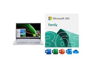 Acer Swift X SFX1441GR1S6 Creator Laptop  14 Full HD 100 sRGB  AMD Ryzen 7 5800U  NVIDIA RTX 3050Ti Laptop GPU  Windows 10 Home with Microsoft 365 Family  15Month Subscription  PC Download