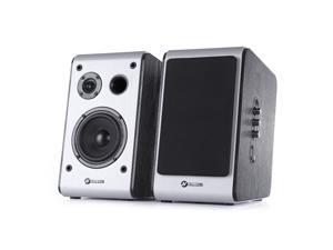 60 Watt Home Theater Bluetooth Bookshelf Speakers - High Performance Outdoor Indoor Speakers with Powerful Bass | - 2-Inch Silk Dome Tweeter , 4" Full Range | Sold in Pairs