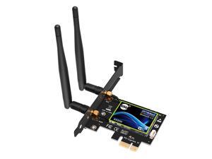 Wireless Dual Band PCI Express WiFi Adapter PCI-E Network Card 2974 Mbps WIfi 2.4G/5G With Antennas Desktop PC Windows 10