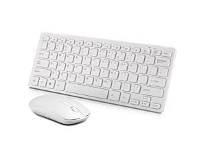 Wireless Keyboard and Mouse, Full-Size Wireless Mouse and Keyboard Combo, 2.4GHz Silent USB Wireless Keyboard Mouse Combo for PC Desktops Computer, Laptops, Windows
