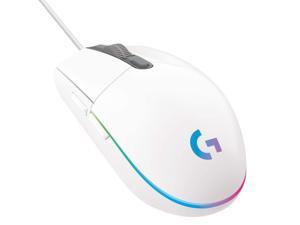 Logitech G102 Light Sync Gaming Mouse with Customizable RGB Lighting, 6 Programmable Buttons, Gaming Grade Sensor, 8 k dpi Tracking,16.8mn Color, Light Weight (White)