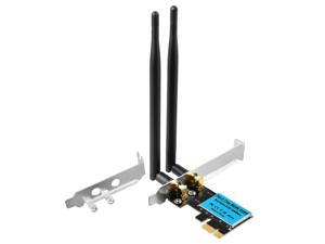 Wireless Adapters WiFi Card Wireless Network Card AC1200Mbps PCIe Dual Band 5G/2.4G Wireless WiFi Adapter Network Card For Windows 10/Windows 8/Windows 7