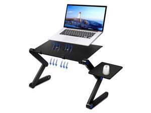 Greatlizard Laptop Table, Adjustable Great Laptop Bed Table, Portable Workstation Notebook Stand Reading Holder, Dual Fans With Cooling Greatlizard Laptop Table, Adjustable Great Laptop Bed Table, Portable Workstation Notebook Stand Reading Holder, Dual Fans With Cooling
