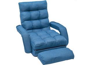5-Position Adjustable Floor Chaise Lounge Sofa, Folding Lazy Sofa with Armrests and a Pillow Padded Gaming Chair for Living Room, Bedroom,Indoor Chaise Lounge Sofa 5-Position Adjustable Floor Chaise Lounge Sofa, Folding Lazy Sofa with Armrests and a Pillow Padded Gaming Chair for Living Room, Bedroom,Indoor Chaise Lounge Sofa