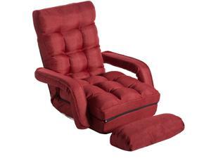 5-Position Adjustable Floor Chaise Lounge Sofa, Folding Lazy Sofa with Armrests and a Pillow Padded Gaming Chair for Living Room, Bedroom,Indoor Chaise Lounge Sofa 5-Position Adjustable Floor Chaise Lounge Sofa, Folding Lazy Sofa with Armrests and a Pillow Padded Gaming Chair for Living Room, Bedroom,Indoor Chaise Lounge Sofa