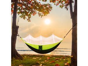 Outdoor Mosquito Net Hammock Camping With Mosquito Net Ultra Light Nylon Double Hammock, Indoor, Outdoor, Hiking, Camping, Camping, Backpack, Travel, Backyard, Beach Portable Hammock, Size: 4.6'*8.5'