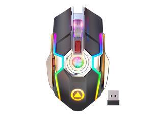 Bobora A5 Wireless Gaming Mouse 1600DPI ESports Gaming Mechanical Mouse RGB Light-emitting Mute 4 Lighting Effects Switch Mouse for League of legends PlayerUnknown's Battlegrounds etc Bobora A5 Wireless Gaming Mouse 1600DPI ESports Gaming Mechanical Mouse RGB Light-emitting Mute 4 Lighting Effects Switch Mouse for League of legends PlayerUnknown's Battlegrounds etc