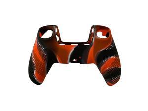 For PS5 Gamepad Silicone Protective Cover, Dustproof Protective Cover With Non-slip Particles, Suitable For S-ony PlayStation PS5 Controller - Camouflage red For PS5 Gamepad Silicone Protective Cover, Dustproof Protective Cover With Non-slip Particles, Suitable For S-ony PlayStation PS5 Controller - Camouflage red