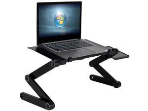 360-Degree Rotation Multifunctional Portable Folding Table Laptop Desk Black