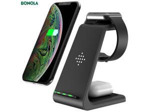 BONOLA Compact Three-in-One Wireless Charger Wireless Charging for All Devices USB-C input Temperature Protection, Over Voltage, Under Voltage, Short Circuit Protection Compatible with iwatch 12345 BONOLA Compact Three-in-One Wireless Charger Wireless Charging for All Devices USB-C input Temperature Protection, Over Voltage, Under Voltage, Short Circuit Protection Compatible with iwatch 12345