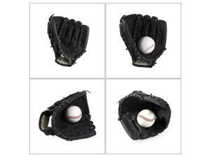 10.5-inch Softball Thicken Baseball Hand Glove for Outdoor Team Sports (Black S) 10.5-inch Softball Thicken Baseball Hand Glove for Outdoor Team Sports (Black S)