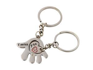Couple Keychain Keyring Lover Sweetheart Gift for Valentine Day / Wedding Anniversary / Birthday (Silver) Couple Keychain Keyring Lover Sweetheart Gift for Valentine Day / Wedding Anniversary / Birthday (Silver)
