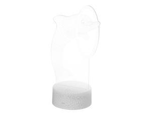 3D Visual Light Dolphin Through Ring Illusion Light USB Acrylic Touch Switch Cracked Pattern Base LED Colorful Lamp Desktop Ornament (White/Gradient Color) 3D Visual Light Dolphin Through Ring Illusion Light USB Acrylic Touch Switch Cracked Pattern Base LED Colorful Lamp Desktop Ornament (White/Gradient Color)