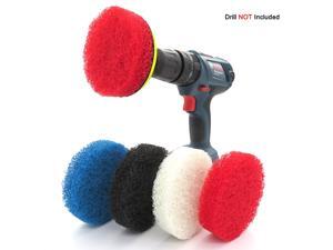 4pcs 4 Inches Electric Drill Brush Round Scrubber Cleaning Brushes Drill Cleaning Brush Attachments (Blue) 4pcs 4 Inches Electric Drill Brush Round Scrubber Cleaning Brushes Drill Cleaning Brush Attachments (Blue)