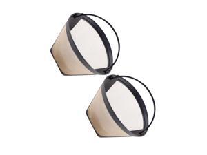 Reusable Coffee Filter Cone Shape Coffee Filter Mesh Basket (Golden) Reusable Coffee Filter Cone Shape Coffee Filter Mesh Basket (Golden)