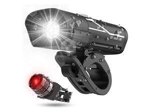 ZHAOHANCHENTANG USB Rechargeable Bike Headlight and Back Light Kit 5 Lighting Mode Options Runtime 10+ Hours 600LM Bright Lightness ZHAOHANCHENTANG USB Rechargeable Bike Headlight and Back Light Kit 5 Lighting Mode Options Runtime 10+ Hours 600LM Bright Lightness