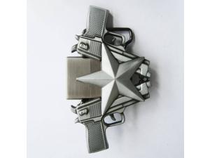 New Vintage Guns Star Lighter Belt Buckle New Vintage Guns Star Lighter Belt Buckle