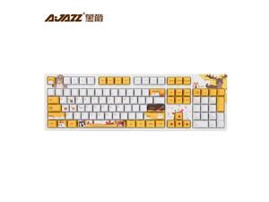 AK-MRR Mechanical Gaming Keybaord With PBT Dye-sublimation Keycaps USB Wired Gamer Keyboard Cherry Orignial MX Switch Keyboard
