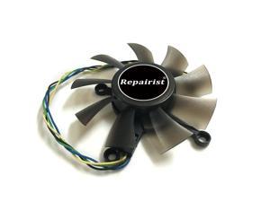R128015SU FD8015U12S 75mm 4pin 4 x 43mm blower cooler fan for ASUS EAH5830/8600/9800 GTS 450/460 HD7850 graphics card cooling