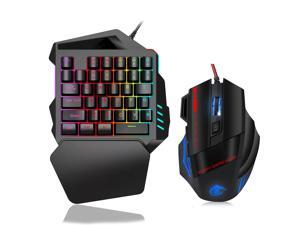 V100 One-handed Keyboard Left-handed Suit Compact Mini Portable Mobile Phone Eat Chicken Artifact Game Keyboard V100 One-handed Keyboard Left-handed Suit Compact Mini Portable Mobile Phone Eat Chicken Artifact Game Keyboard