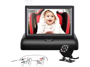 Ochine Car Mirror, View Infant in Rear Facing Seat with Wide Crystal Clear View,Camera Aimed at Baby-Easily to Observe The Baby's Every Move
