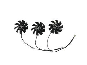 3pcs/Set 75mm 8015 GPU VGA Video Cooler Fan Cooling For Powercolor Dataland R9 290/290X Graphics Card,Can Replace PLA08015D12HH