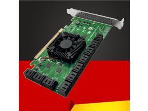 Chia Mining Riser 20 Port SATA PCI-E Adapter PCIE SATA PCI Express X16 SATA Card Controller PCIE to SATA3 6Gbps Add On Cards
