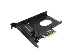 U2 PCIExpress 4.0 X4 Riser Card SFF8639 to SSD Extension Adapter Also Compatible with X8/X16 Interface Motherboards