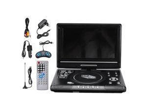 9.8 Inch Portable Home Car DVD Player VCD CD Game TV Player USB Radio Adapter Support FM Radio ReceivingEU Plug