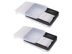 2 Pack Photon Tank Kit Light Curing 3D Printer Parts 3D Printer Tank Kit Resin Tank with Translucent Silicone Sleeve