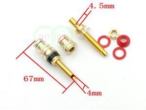 OIAGLH 20PCS 24K gold plated copper Binding Post for Amplifier Speaker 4mm Banana plug adapter