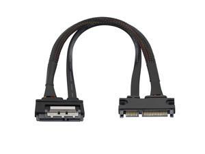 22 pin SATA Extension Cable,Gelrhonr 7+15 Sata Male to Female Data and Power Combo Extension Cable with Locking Latch,for HDD,SSD,Optical Drives, DVD Burners, PCI Cards-0.3M(6Gbps/s) 22 pin SATA Extension Cable,Gelrhonr 7+15 Sata Male to Female Data and Power Combo Extension Cable with Locking Latch,for HDD,SSD,Optical Drives, DVD Burners, PCI Cards-0.3M(6Gbps/s)