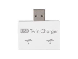 N84B USB 2.0 Hub 3-Port USB Hub, Mini Portable USB Splitter for Mobile Phone Charging Smart Phone Splitter Adapters, White