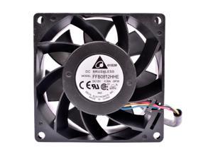 FFB0812HHE 8cm 8038 80mm fan 80x80x38mm DC12V 0.30A server low speed mute cooling fan