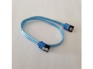 SATA 3.0 Data Extension Serial Cable Pure Copper 8-Core Shielded for SSD Hard Drive 6Gb Blue 50cm