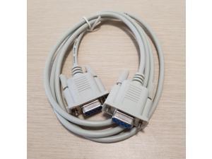 DB 9Pin to RS232 9Pin Female to Female COM Data Extension Transfer Cable 1.5M White