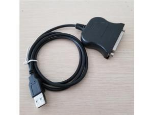 USB DB25 25Pin Male to Female Printer Parallel Port IEEE 1284 LPT Adapter Converter Cable Cord 0.8M