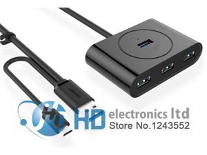4 Ports Super Speed USB 3.0 HUB with Micro USB 2.0 OTG, Compact Design for your Microsoft Surface,Ultrabooks and Mac Book