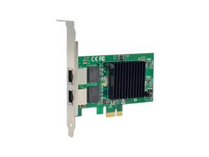 PCI-E X1 To Gigabit Ethernet electrical port network card 1000M PCIe dual electrical port RJ45 82575EB chipset 2 port lan card