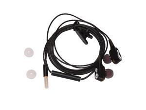 Earbuds Earphones With Mic Noise Isolating Passive Canceling Bass Driver In-Line Microphone With Phone Controls Black