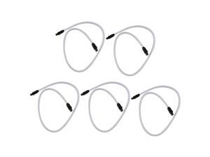 5X 50CM SATA 3.0 III SATA3 7Pin Data Cable 6Gb/S SSD Cables HDD Hard Disk Data Cord Premium Version(White)