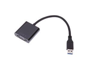 USB 3.0 to VGA Multi-display Adapter Converter External Video Graphic Card Black