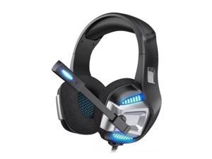 Gaming Headset Surround Stereo Headset with Noise Reduction Mic and LED Light, for PC PS4One Laptop Smart Phone