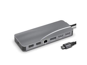 USB C Hub, 14-In-1 USB C Docking Station Triple Display With 4K USB C DP SD/TF Card Reader USB Hub For Mac Pro Laptop